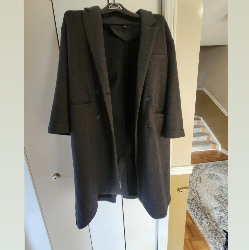 Wool blend Zara long coat